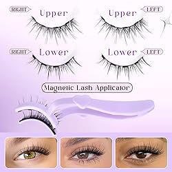 calphdiar Magnetic Eyelashes with Applicator Manga