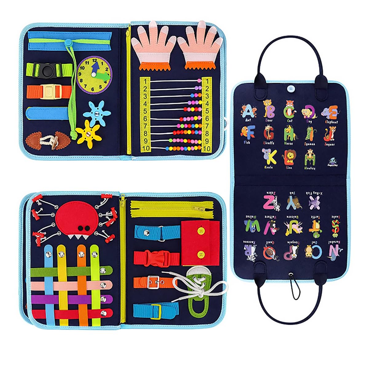 WANGCL Fidget Blanket for Elderly Dementia Alzheimers Products Sensory Blanket for Helps with Alzheimer’s Asperger’s Autism Anxiety