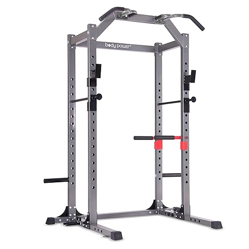 body power Deluxe Rack Cage with Accessories, Attachments, Safety
