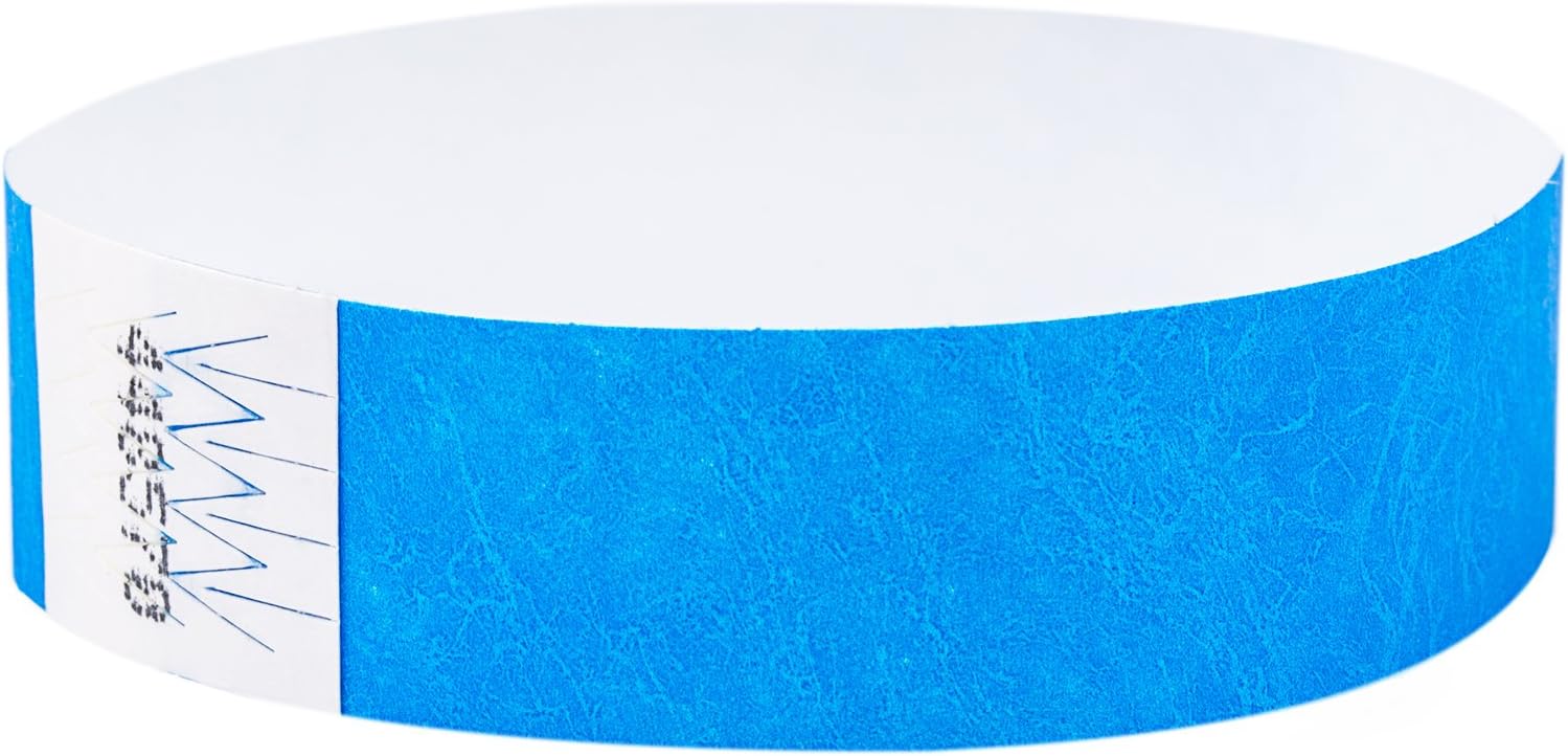 Cintapunto Festival Bracelets, Tyvek Wristbands, Neon Blue (Pack of 1000), Dupont, 25x19x5cm - Image 5