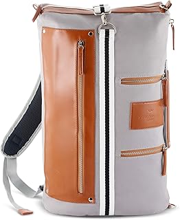 Saint Maniero Rucksack Damen Rucksack Herren Schulrucksack Mädchen Schulrucksack Jungen Laptop Backpack Tagesrucksack Daypack Laptoprucksack Uni Rucksack Uni Tasche Schultaschen (Grau)