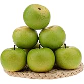 Gresorth 6 Pcs Artificial Green Apple Faux Fake Apples Fruit Decoration | Faux Green Apples, Realistic Plastic Apple, Artificial Fruit Look Real, Simulation Fruits Decor, for Livingroom Bowl Filler