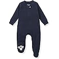 Burt's Bees Baby Boys' Organic Cotton Loose Fit Sleep and Play One-Piece Zip Front Footed Pajamas