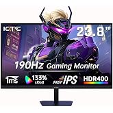 KTC 24 Inch 180Hz/190Hz FHD Gaming Monitor, Fast IPS, Freesync, H24F8 | HDR400, 1080P PC Computer Monitor, 133% sRGB, Bluelight Filter, HDMI&amp;DP Port, Compatible Wall Mountable