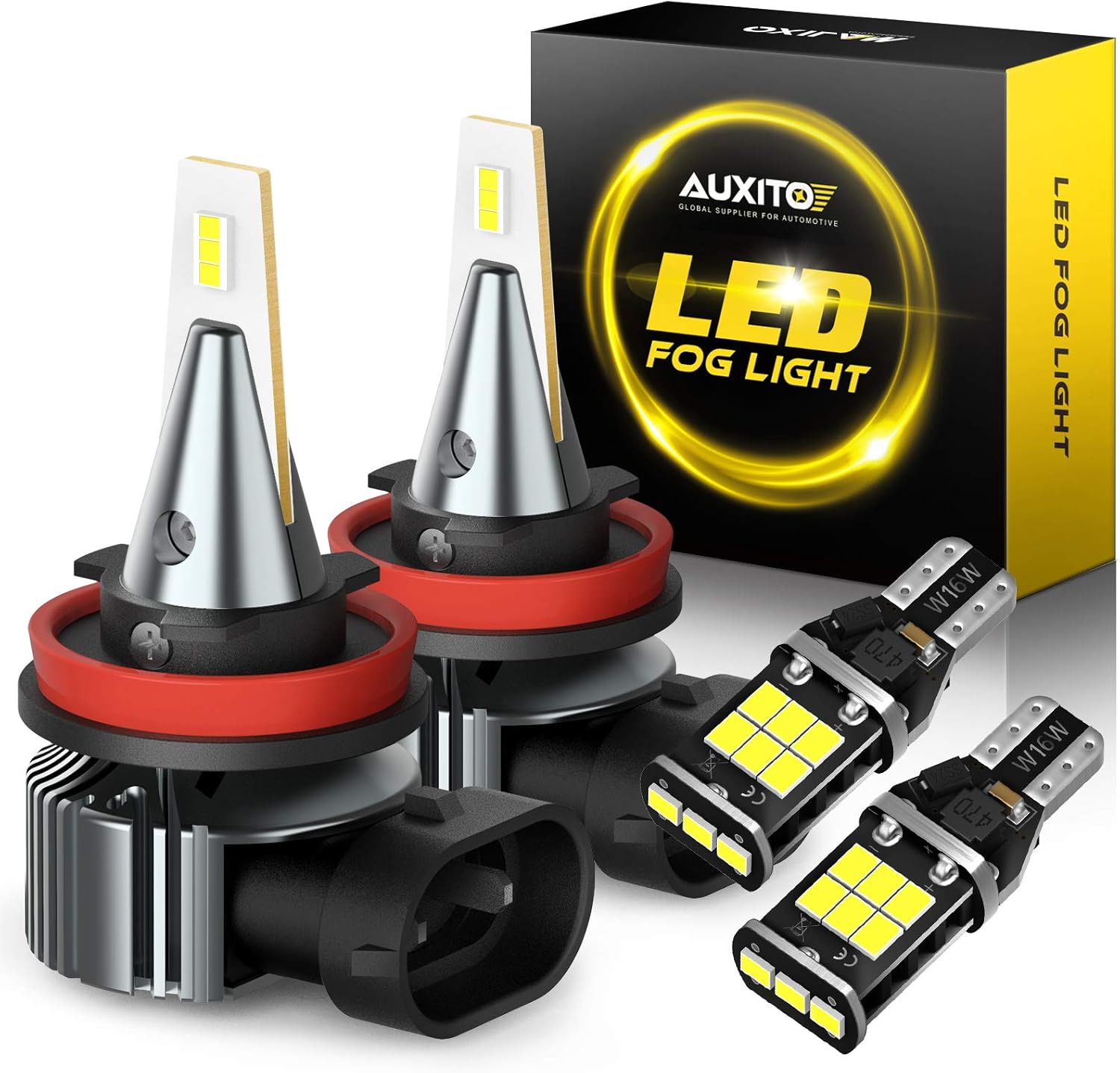 AUXITO 912 921 LED Backup Reverse Light Bulbs Bundle with