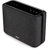 Denon Home 250 Home Stereo Wireless Speaker (Black), Bluetooth Wireless, 0.75" Tweeters, 4" Bass Drivers, 5.25" Passive Radiator, HEOS Built-in, AirPlay 2, Multi-Room Streaming, Simple Setup