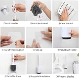 MEKEET Silicone Toilet Brush and Holder Wall Mounted Set view 5