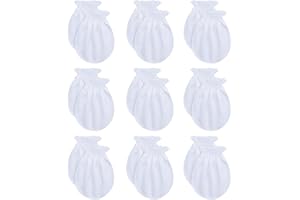 RATIVE No Scratch Mittens and Hats 100% Cotton for Newborn Baby 0-6 Months Boys Girls