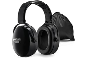 SNR 35dB Noise Reduction Ear Muffs, Comfortable Hearing Protection Earmuffs,Adjustable Coquille Antibruit Pour Adulte, Noise-