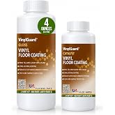 CoverTec VinylGuard Vinyl Floor Sealer | Gloss Polyurethane Coating | 4 oz | 2-Part Tile Coating | Water-Based Polyurethane | Resists Scuffs, Stains &amp; Chemicals | Matte Finish | No Stripping or Waxing