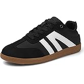 AoSiFu Women's Fashion Sneakers Classic Casual Women Walking Shoes Comfortable Lace-Up Tennis Footwear Anti Slip Skate Shoes