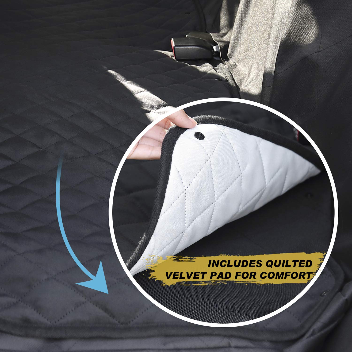 Seven Sparta Universal Dog Car Seat Covers 100% Waterproof Pet Hammock, 53.2\