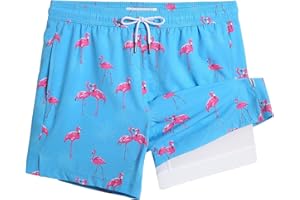 maamgic Mens 5 Inch Stretch Swimming Shorts Compression Liner Swim Trunks Swimwear Bathing Suits Beach Wear Swim Suits