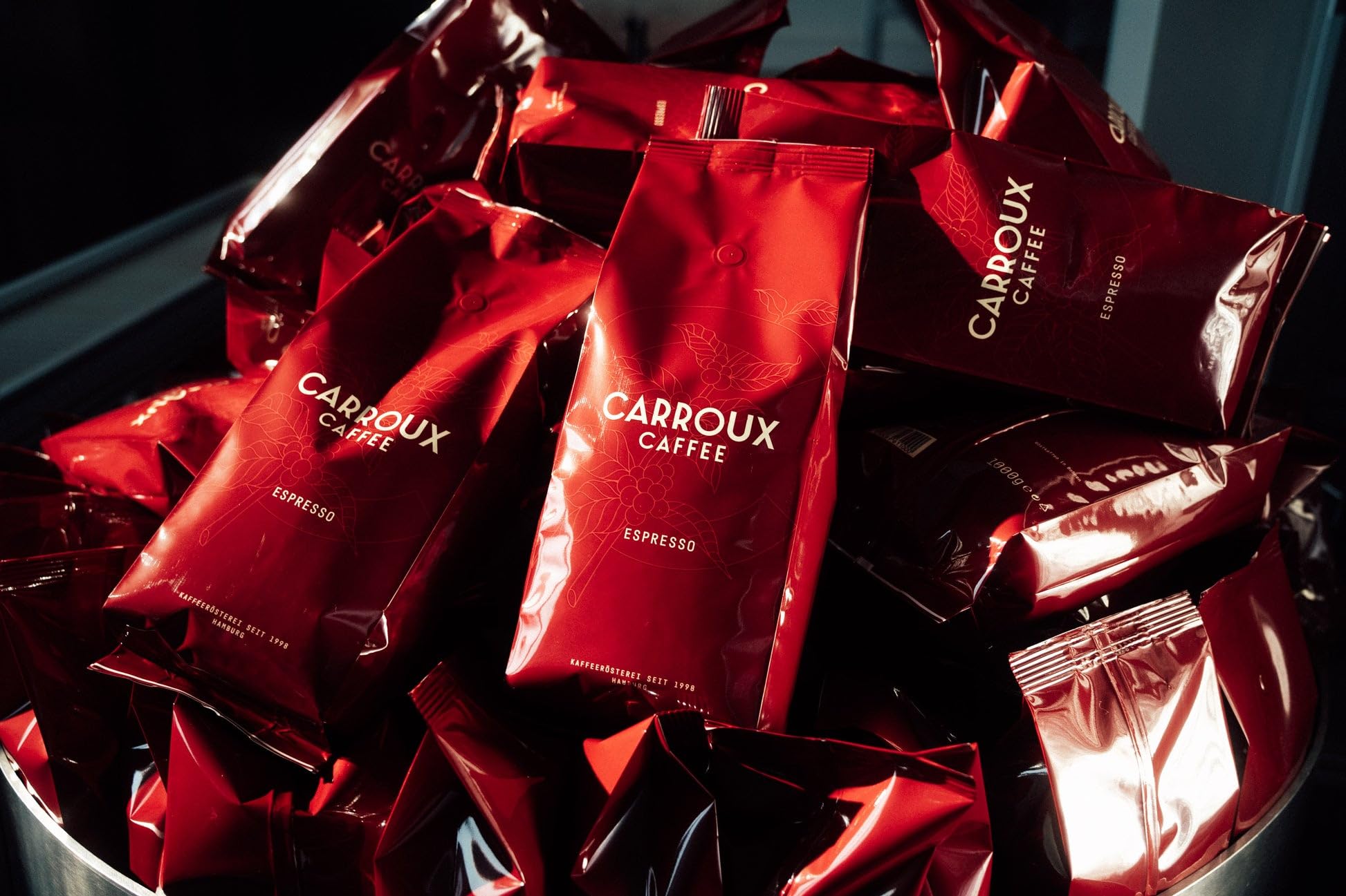 CARROUX Espresso, ganze Bohnen (6x 500 g). Für Siebträger u. Kaffee-Vollautomaten. Frisch geröstete Kaffeebohnen der Privat-Rösterei aus Hamburg 6