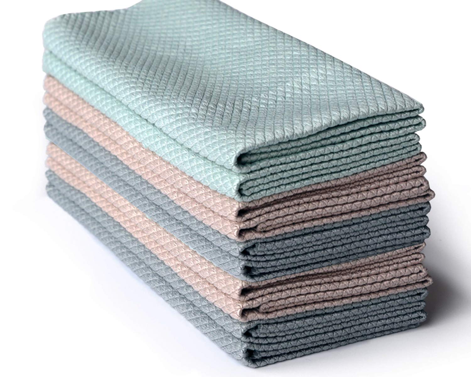 HRainbow Microfiber Cleaning Cloth for Home Kitchen Bathroom Office Mirrors Car Motorbike,Pack of 12, Multi Color,40 x 30cm