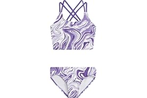 Kanu Surf Girls Waverly UPF 50 Beach Sport Criss-Cross Tankini