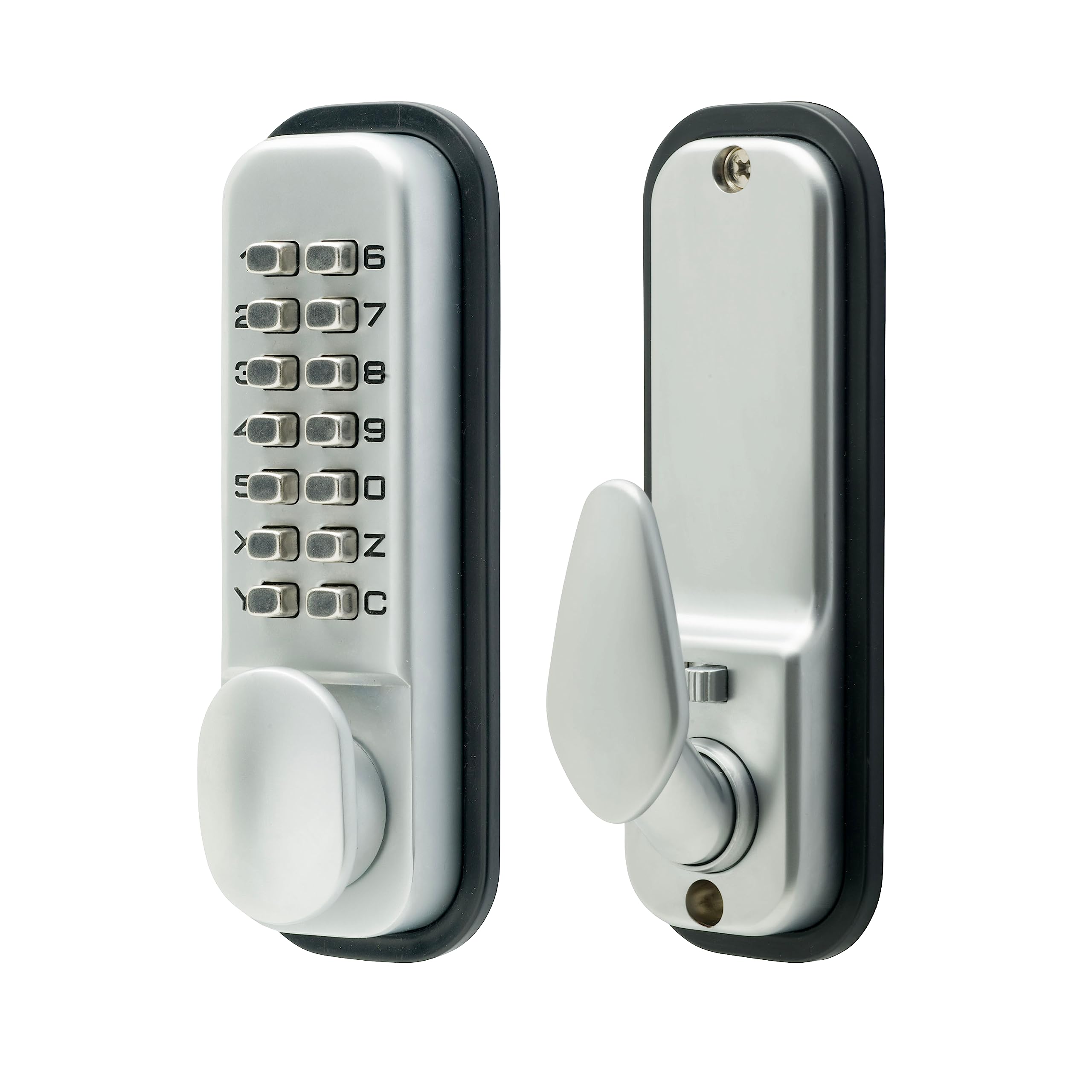 Sterling S2235V Digital Push Button Lock-Satin, Chrome