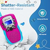 Retevis RT388 Kids Walkie Talkies VOX, Flashlight, 8 Volume Levels, Blue-Pink view 4