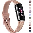 AK Sport Band Compatible with Fitbit Luxe Bands for Women Men, Soft Silicone Replacement Sport Straps Wristbands for Fitbit Luxe Fitness and Wellness Tracker