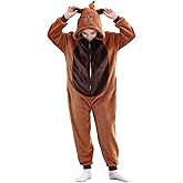 Unisex Kids Animal Onesie Pajamas One Piece Cosplay Costume for Halloween