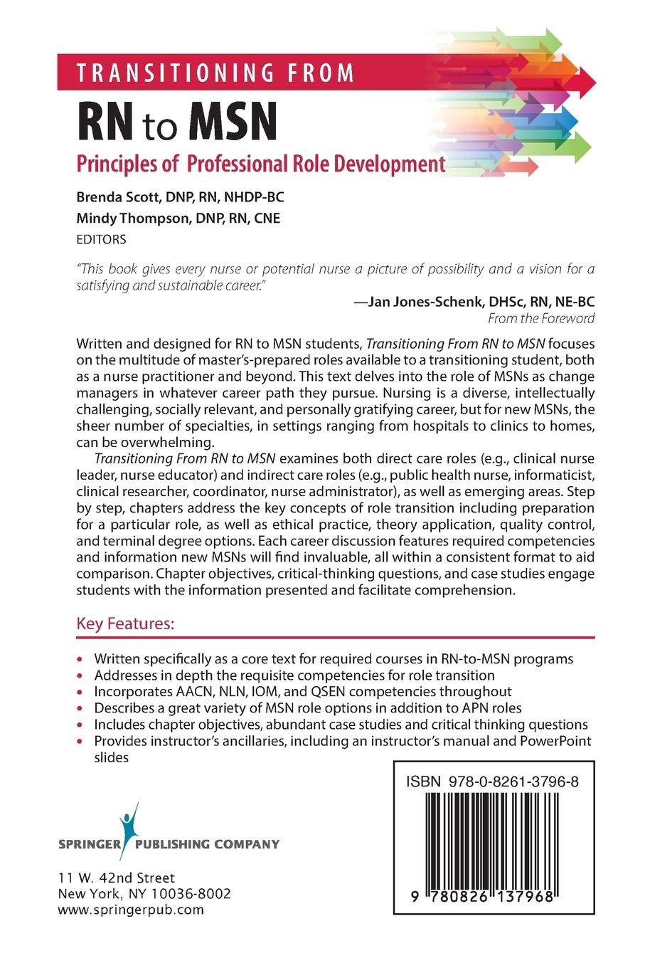 Transitioning From Rn To Msn Principles Of Professional Role Development Scott Dnp Rn Nhdp Bc Brenda Thompson Dnp Rn Cne Mindy 9780826137968 Amazon Com Books