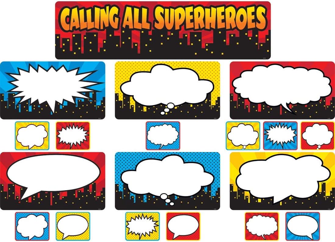 Teacher Created Resources Calling All Superheroes Mini Bulletin Board (5825)