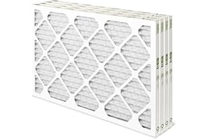Mann+Hummel 13x20x1 MERV 11 Pleated HVAC AC Furnace Air Filters. Quantity 4. (Exact Size: 12.5 x 19.5 x 0.75 Inches)