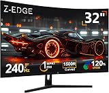 Z Edge UG32P 32 Inch Curved Gaming Monitor 240Hz 1ms MPRT 1080p FreeSync