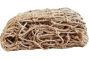 Generic Safe Net Rope Netting Fence Decoration Multipurpose Trailer Mesh Hemp Rope Net Heavy Duty for Balcony Stair Railing G