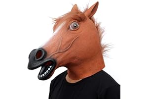 Horse Mask Party Dress Up Horse Head masks for adults Men Masquerade (brown)