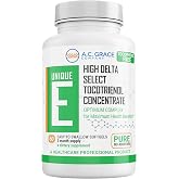 UNIQUE E Tocotrienols Vitamin E Softgels, Tocopherol Free, 60 Count | Tocopherol Free Annatto-Derived Tocotrienols, No Palm or Rice Bran Oil, Made in the U.S.A. Since 1962