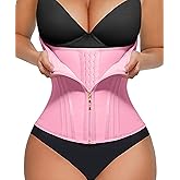 FeelinGirl Waist Trainer for Women Tummy Control Corset Waist Cincher Body Shaper Sport Workout Fajas Postpartum Zipper