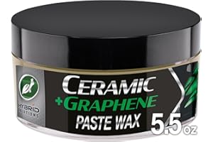 Turtle Wax Hybrid Solutions Ceramic Graphene Paste Wax for Car Detailing, High Gloss Shine, Extreme Water Beading, Long-Lasting Protection, for Paint, Glass Metal, Wheels and More, 5.5 oz (Pack of 1)