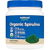 Nutricost Organic Spirulina Powder 454 Grams, 1LB - Pure, Certified Organic Spirulina