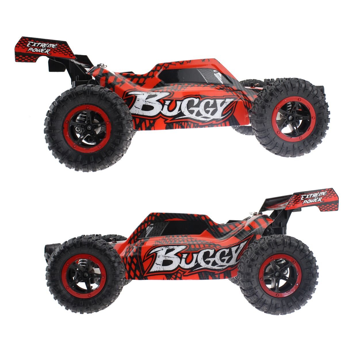 Hugine 1:16 2.4G RC Car Off Road Vehicle High Speed Racing Monster Truck 20km/h Buggy Independent Suspension Radio Control Cars Toys (Red)