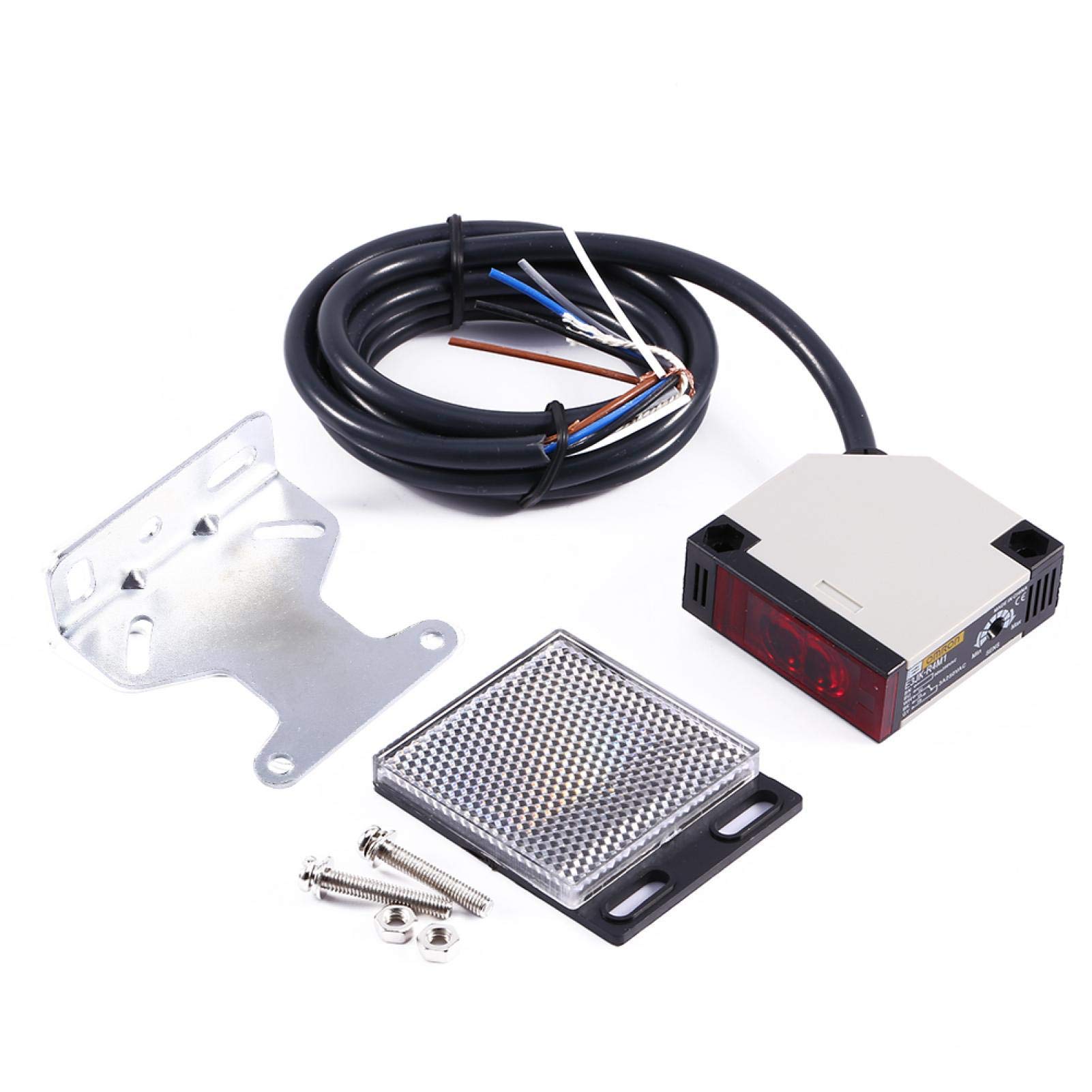 Photoelectric Sensor Switch Specular Reflection Photoelectric Switch E3JK-R4M1 AC90-250V Proximity Switch Retroreflective For Regional Stability And Self-Diagno