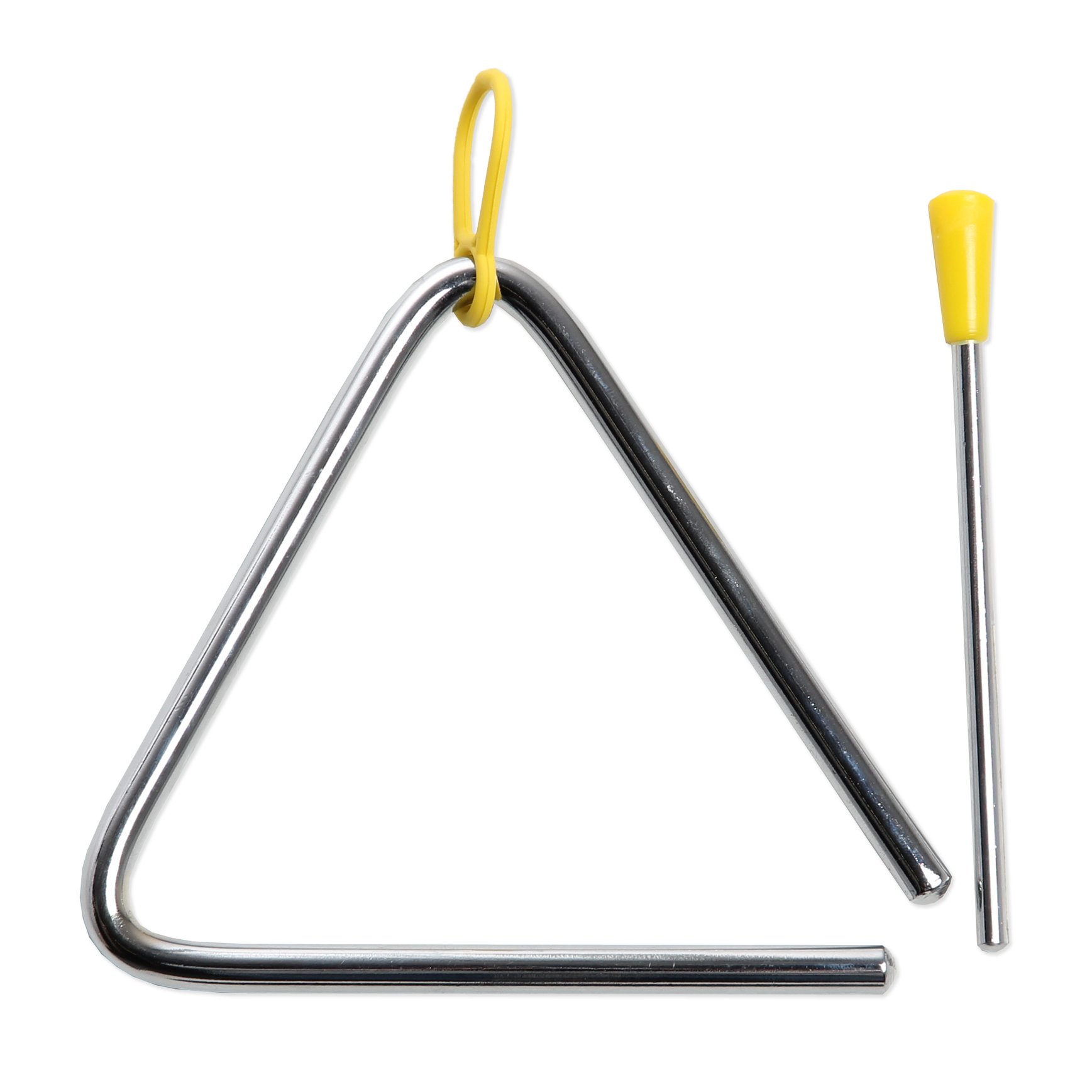 CASCHA Triangle for Children, Triangle, Instrument for Percussion and Early Musical Education with Mallet & Rubber Grip, HH 2004