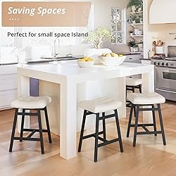 LUE BONA Counter Height Bar Stools Set of