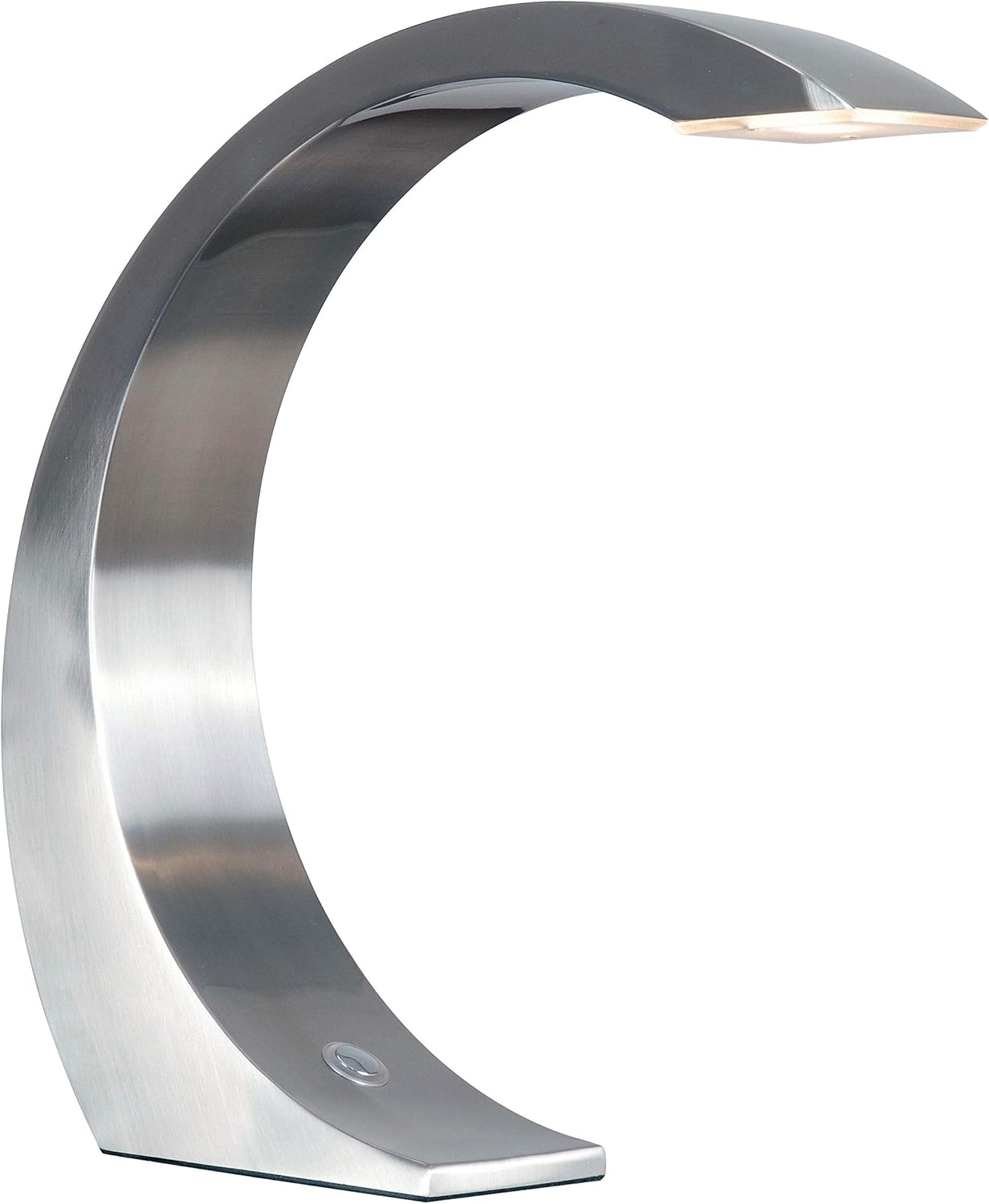 Kenroy Home 32037BS Slide Desk Lamp, 13 Inch Height, 12 Inch Width, 3 Inch Extension, Brushed Steel