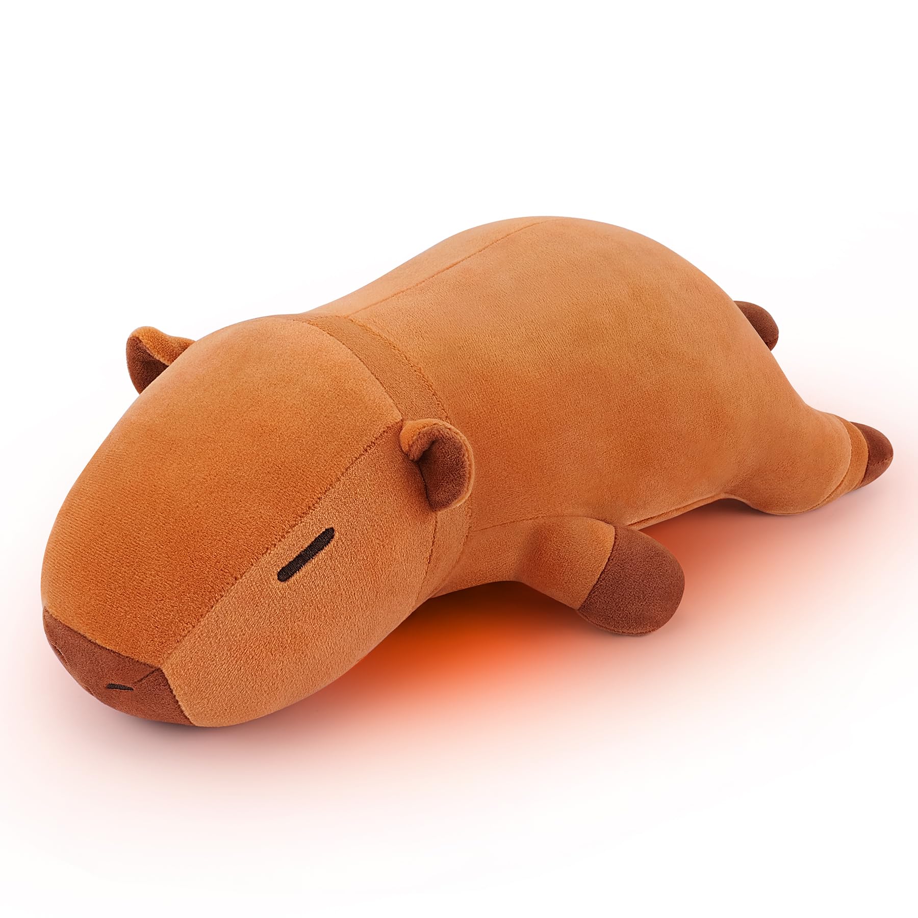 Photo 1 of 1.8lb Capybara Stuffed Animals Plush Microwavable Heating Pad-14'' Capybara Plush Heating Pads for Cramps &Period Pain Relief, Heatable & Coolable Stuffed Animals Bedtime Birthday Gift for Women Kids