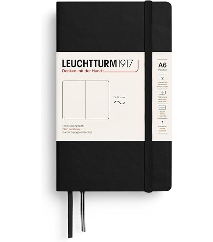 Amazon.com : LEUCHTTURM1917 - Notebook Hardcover Pocket A6-187