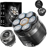 Head Shaver for Bald Men,7D Electric Bald Razor with Storage Bag,Waterproof Wet Dry Shaving,Cordless Bald Head Shaving Kit,Rechargeable Shavers for Scalp/Face/Beard,USB-C Fast Charging,Men's Gift