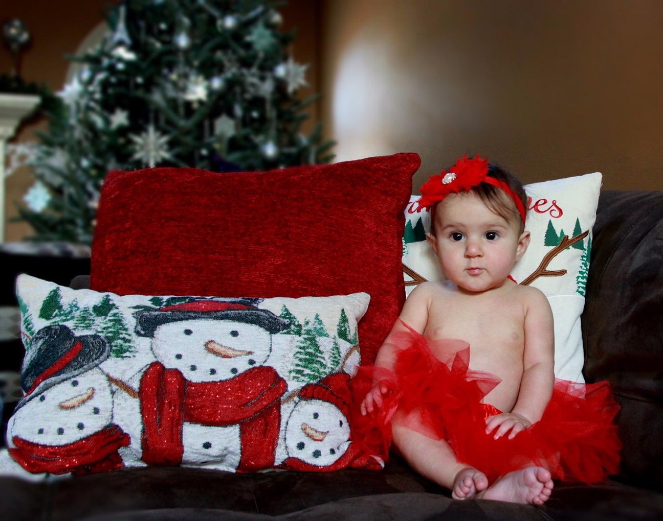 belababy Newborn Girls Tutu 5 Layers Tulle Dress Up Skirt, Red