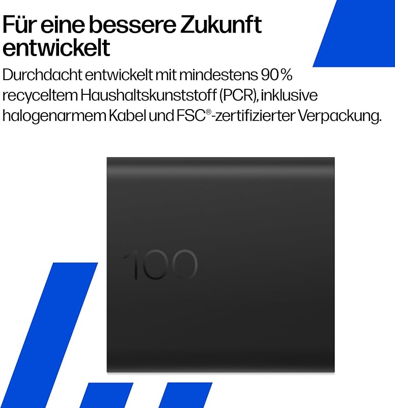 100W GaN USB-C Laptop Ladegerät mit 2 m Ladekabel