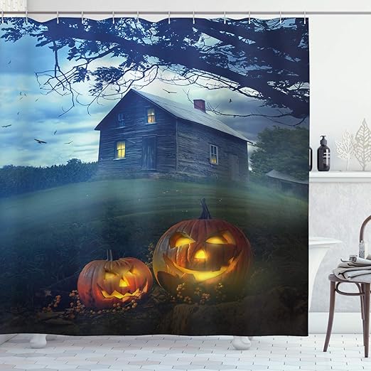 Amazon Com Halloween Decorations Shower Curtain By Ambesonne