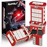 FANTELI 912 921 LED Bulb, Strobe Flashing 3rd Third Brake Center High Mount Stop Light, 300% Brighter Non-Polarity T15 906 904 902 W16W Brilliant Red