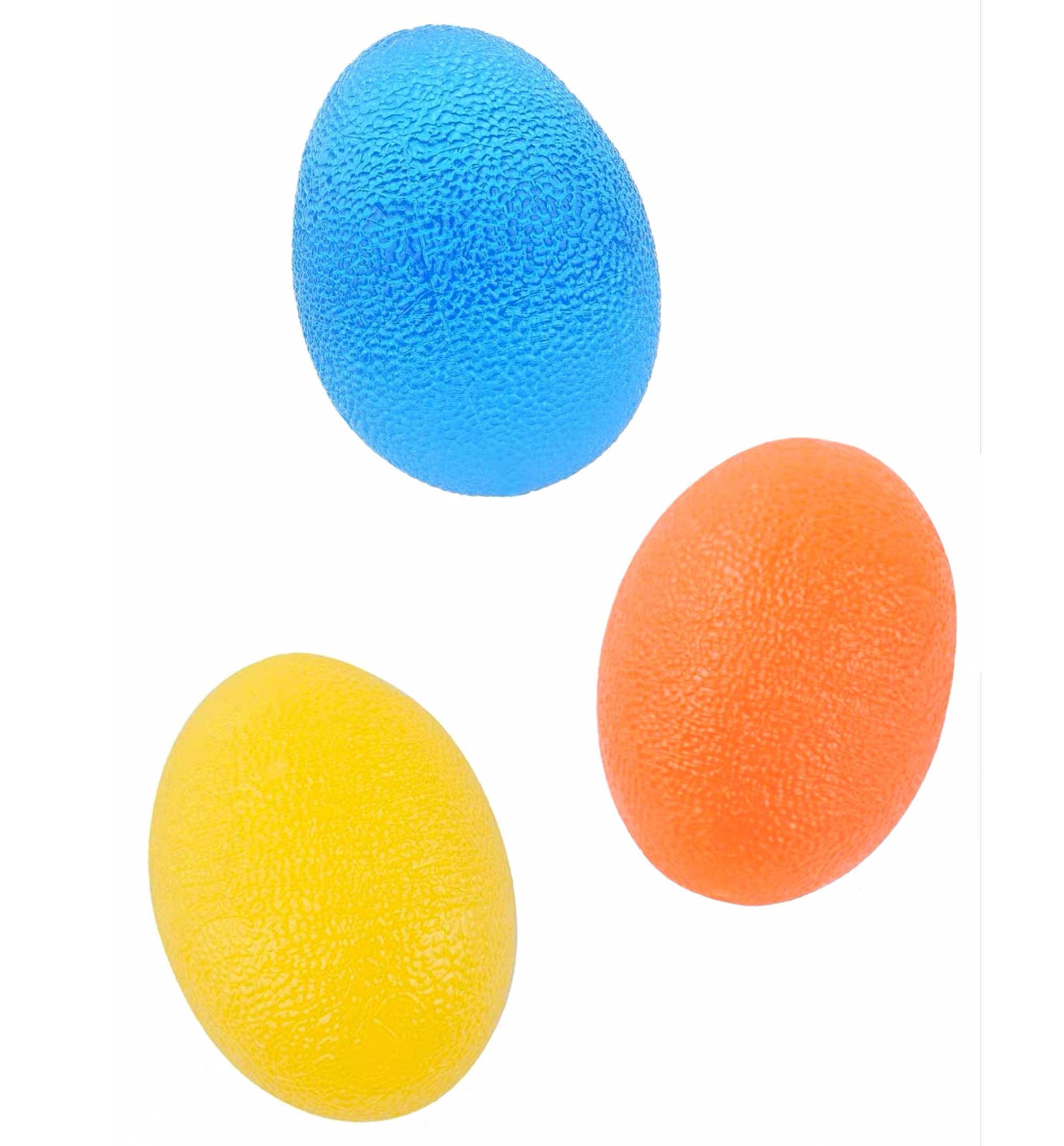 GaoBangM Gel Hand Balls - 3 Pcs Finger, Wrist Arthritis Hand Therapy Squeeze Exercise Stress Balls for Grip Strengthen and Stress Relief