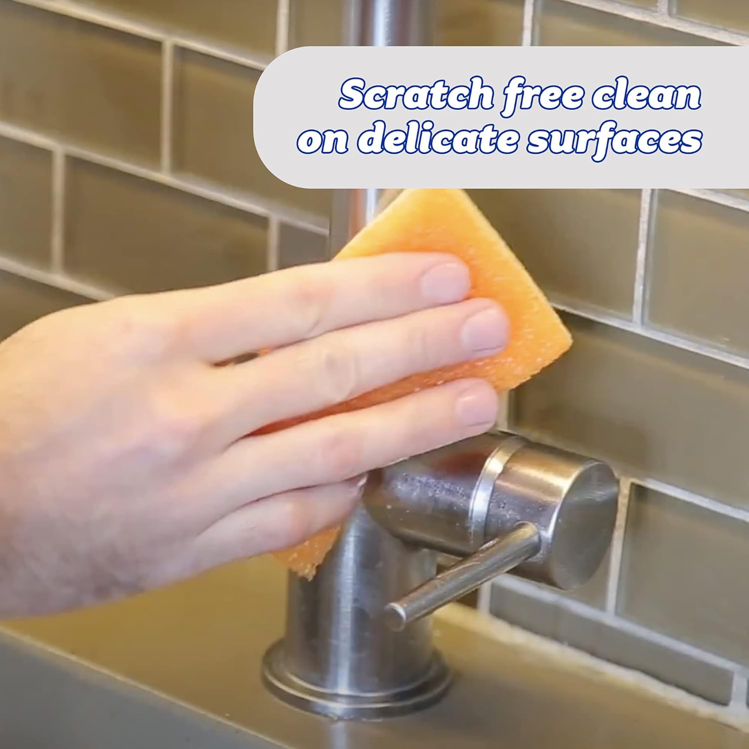Scrub Daddy Sponge Daddy - Dual Sided Sponge & Scrubber, FlexTexture, Soft in Warm Water, Firm in Cold, Deep Cleaning, Dishwasher Safe, Multiuse, Scratch Free, Odor Resistant, 4ct (Pack of 3): Home & Kitchen