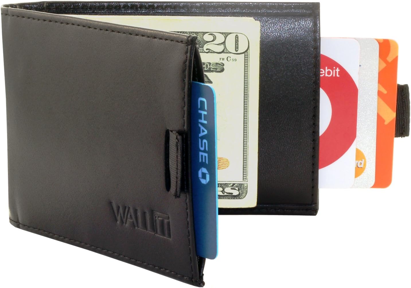 Slim Wallet with Money Clip - RFID Blocking Front Pocket Credit Card Holder - Amazing Genuine Leather Bifold Wallet