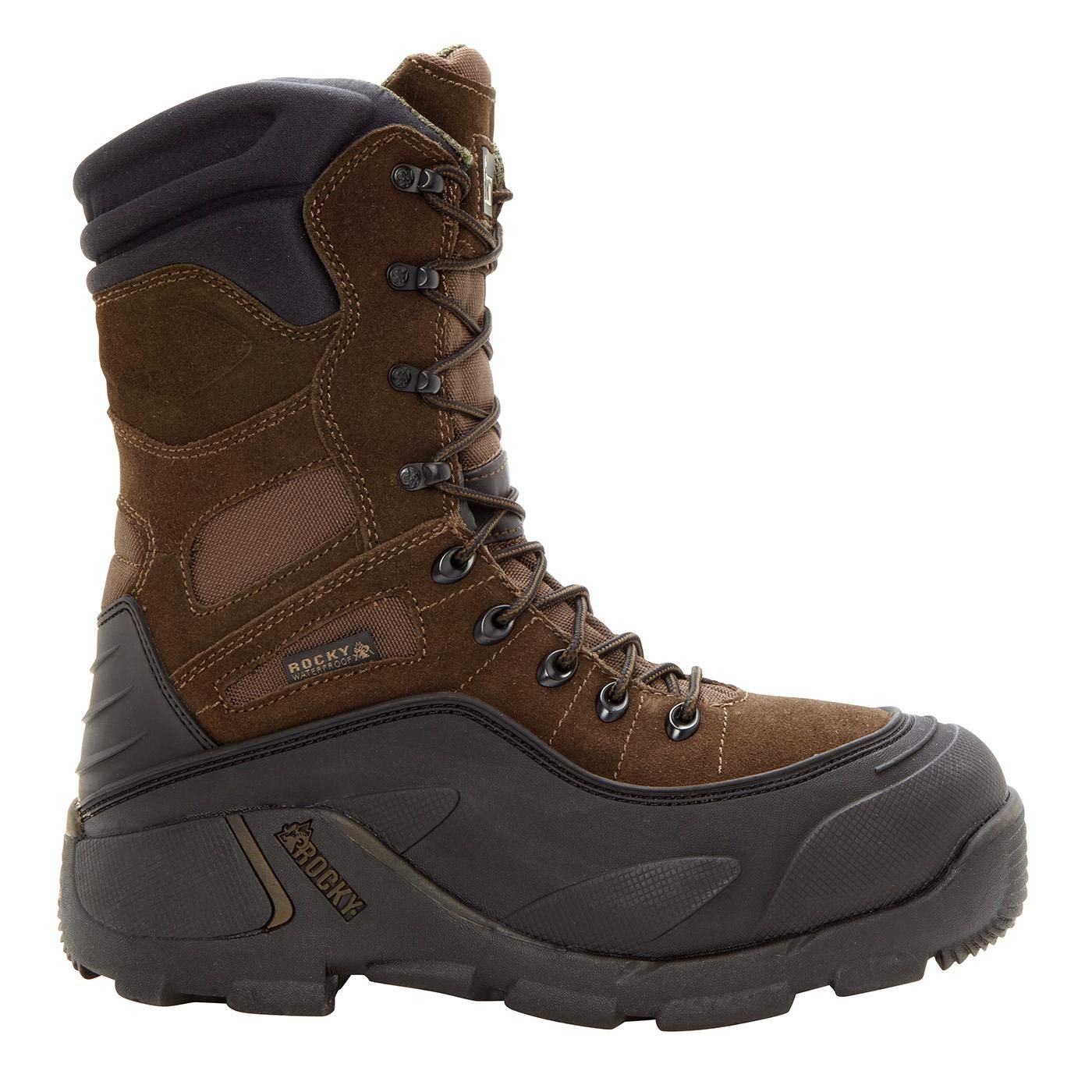 Photo 1 of ****IN GOOD CONDITIONS, JUST DIRTY***** ROCKY Blizzard Stalker Steel Toe Waterproof 1200G Insulated Work Boot, Brown, Size 10(MEN)